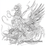 Phoenix Nesting Coloring Pages 2