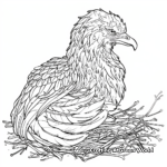 Phoenix Nesting Coloring Pages 4