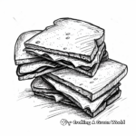 Picnic-style Nutella Sandwiches Coloring Pages 4