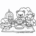 Picnic with Build a Bear Coloring Sheets 4