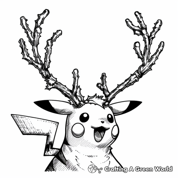 Christmas Pikachu Coloring Pages - Free & Printable!