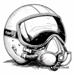 Pilot Helmet and Goggles Coloring Pages 4