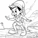Pinocchio Adventure Scenes to Color 4