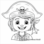 Pirate Themed Blank Face Coloring Pages 1