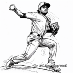 Player Pitching Baseball Coloring Pages 3
