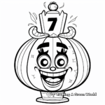 Playful Circus-themed Number 7 Coloring Pages for Kids 2