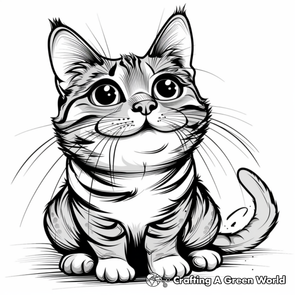Realistic Cat Coloring Pages - Free & Printable!