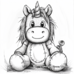 Plushie Unicorn Fantasy Coloring Pages 1