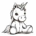 Plushie Unicorn Fantasy Coloring Pages 3