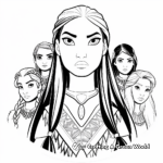 Pocahontas and Her Friends - Coloring Pages 2