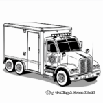 Police Box Truck Coloring Pages 3