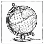 Political World Globe Coloring Pages 3