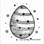 Polka Dot Egg Coloring Pages 1