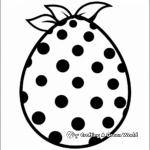 Polka Dot Egg Coloring Pages 3