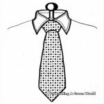 Polka-Dots Galore: Polka-Dotted Tie Coloring Pages 2