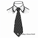 Polka-Dots Galore: Polka-Dotted Tie Coloring Pages 3