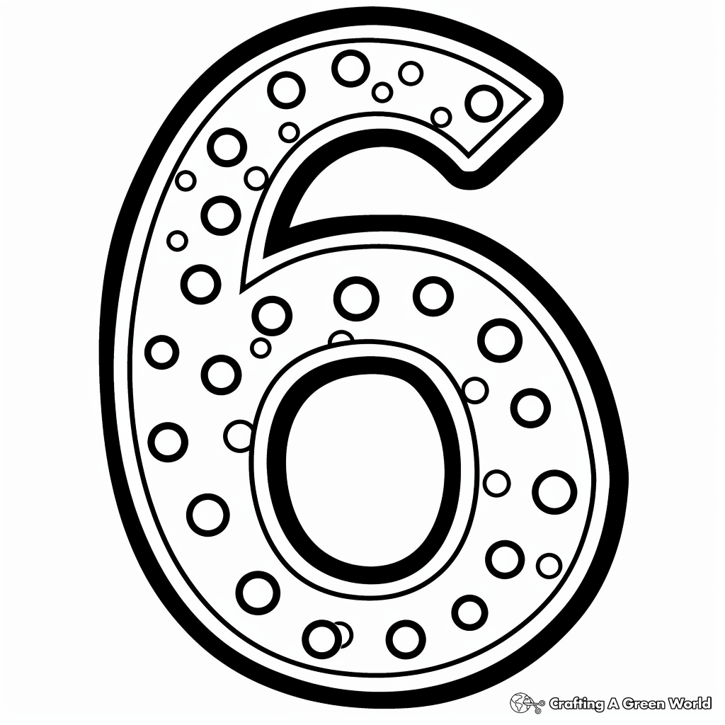 Number 6 Coloring Page