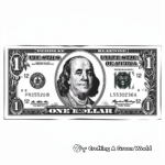 Pop Art Style Dollar Bill Coloring Pages 4