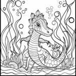 Prehistoric Sea Serpent Coloring Pages 1