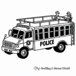 Prisoner Transport Police Truck Coloring Pages 2