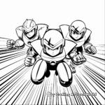 Protoman from Mega Man Coloring Pages 1