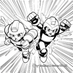Protoman from Mega Man Coloring Pages 3