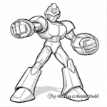 Protoman from Mega Man Coloring Pages 4