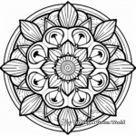 Psychedelic Geometric Mandala Coloring Pages 1