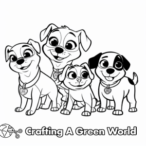 Puppy Dog Pals Coloring Pages - Free &amp; Printable!