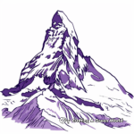 Purple Mountain Majesties Coloring Page 1