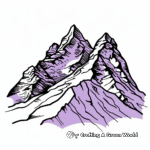 Purple Mountain Majesties Coloring Page 2