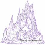 Purple Mountain Majesties Coloring Page 3