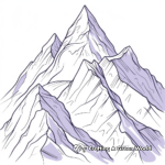 Purple Mountain Majesties Coloring Page 4