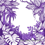 Purple Rainforest Coloring Page 2