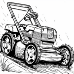 Push Reel Lawn Mower Coloring Pages 2