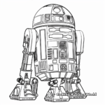 R2D2 and C3PO: Best Friend Duo Coloring Pages 2