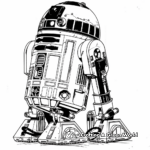 R2D2 Coloring Pages for Kids 3