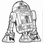 R2D2 in Action Coloring Pages 3