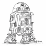 R2D2 in Action Coloring Pages 4