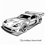 Race Car Bed Coloring Pages 4