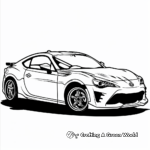 Race-Ready Toyota GT86 Coloring Pages 1