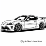 Race-Ready Toyota GT86 Coloring Pages 2