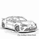 Race-Ready Toyota GT86 Coloring Pages 3