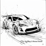 Race-Ready Toyota GT86 Coloring Pages 4