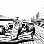 Race Track F1 Coloring Pages 3