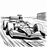 Race Track F1 Coloring Pages 4