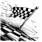 Racing Checkered Flag Coloring Pages 3
