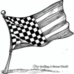 Racing Checkered Flag Coloring Pages 4