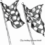Racing Flags F1 Coloring Pages 1