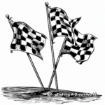 Racing Flags F1 Coloring Pages 2